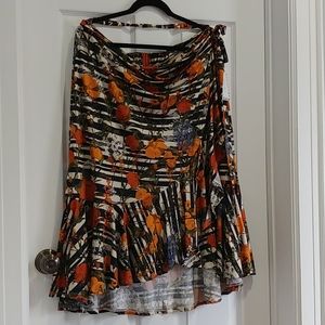 Floral Wrap Skirt